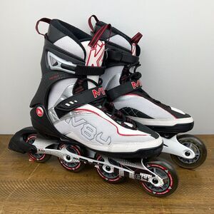 K2 Moto M84 Inline Skates Mens 11 White Rollerblades Racing Roller Blades 84mm